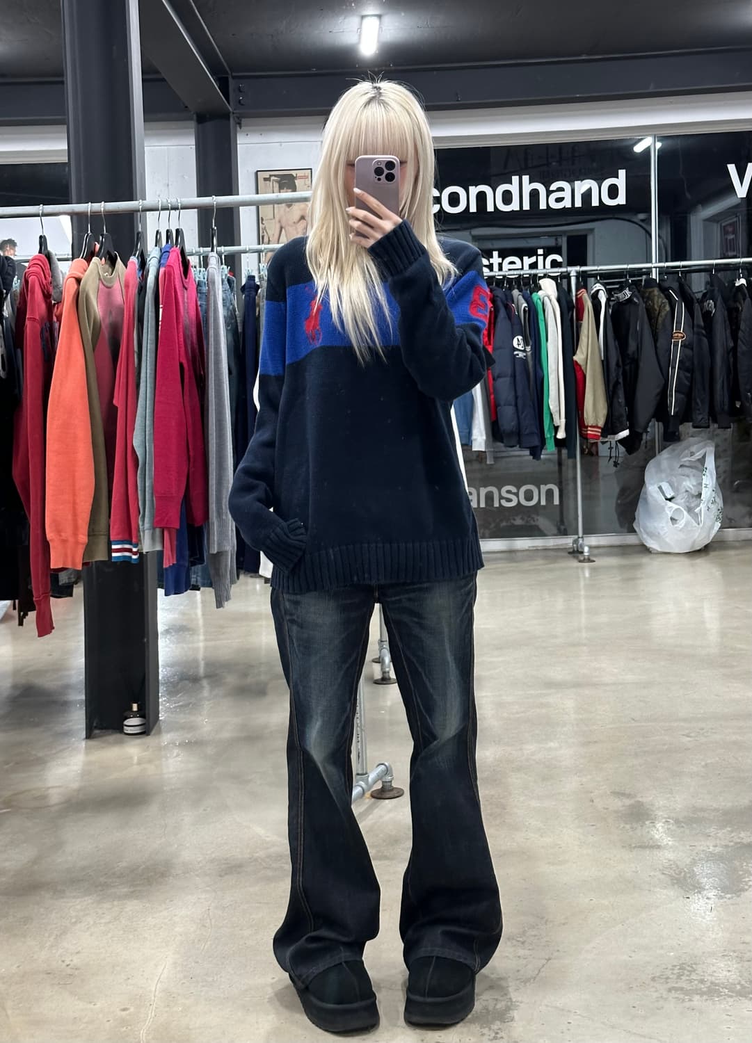 폴로 빅포니 니트 맨투맨 상품이미지2