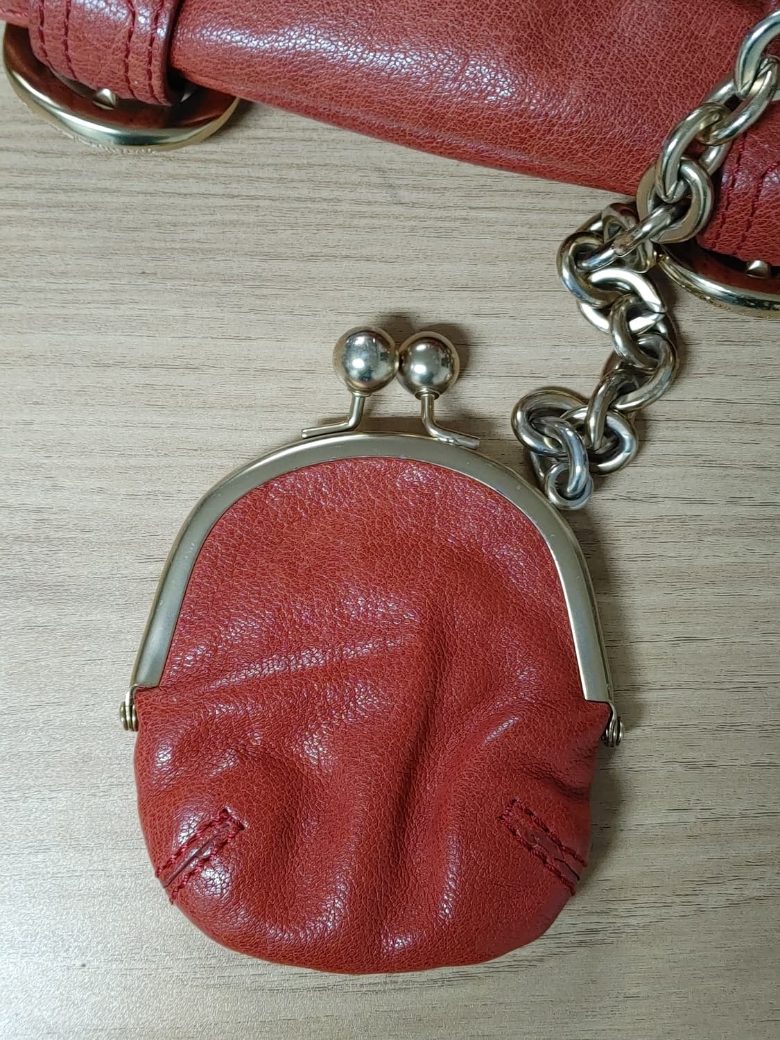 루즈 앤 라운지 여성 소면가죽 원형 토트백 상품이미지5