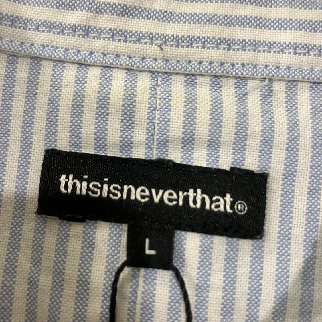 629 디스이즈네버댓 스트라이프 옥스포드 셔츠 상품이미지2