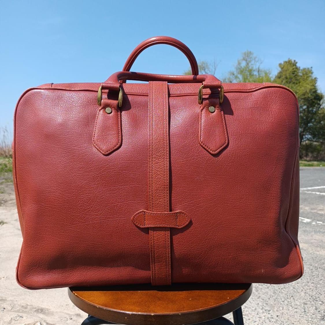 요시다 포터 산토리 위스키 소가죽 보스톤백 상품이미지3