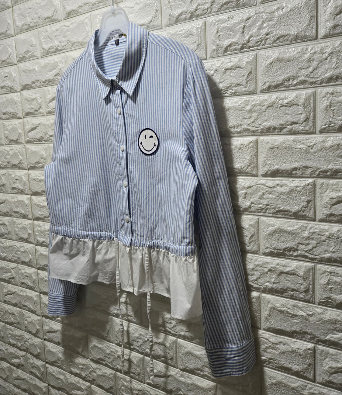 랩X스마일리월드 LAP X SMILEYWORLD 콜라보 셔츠 블라우스 S 상품이미지3