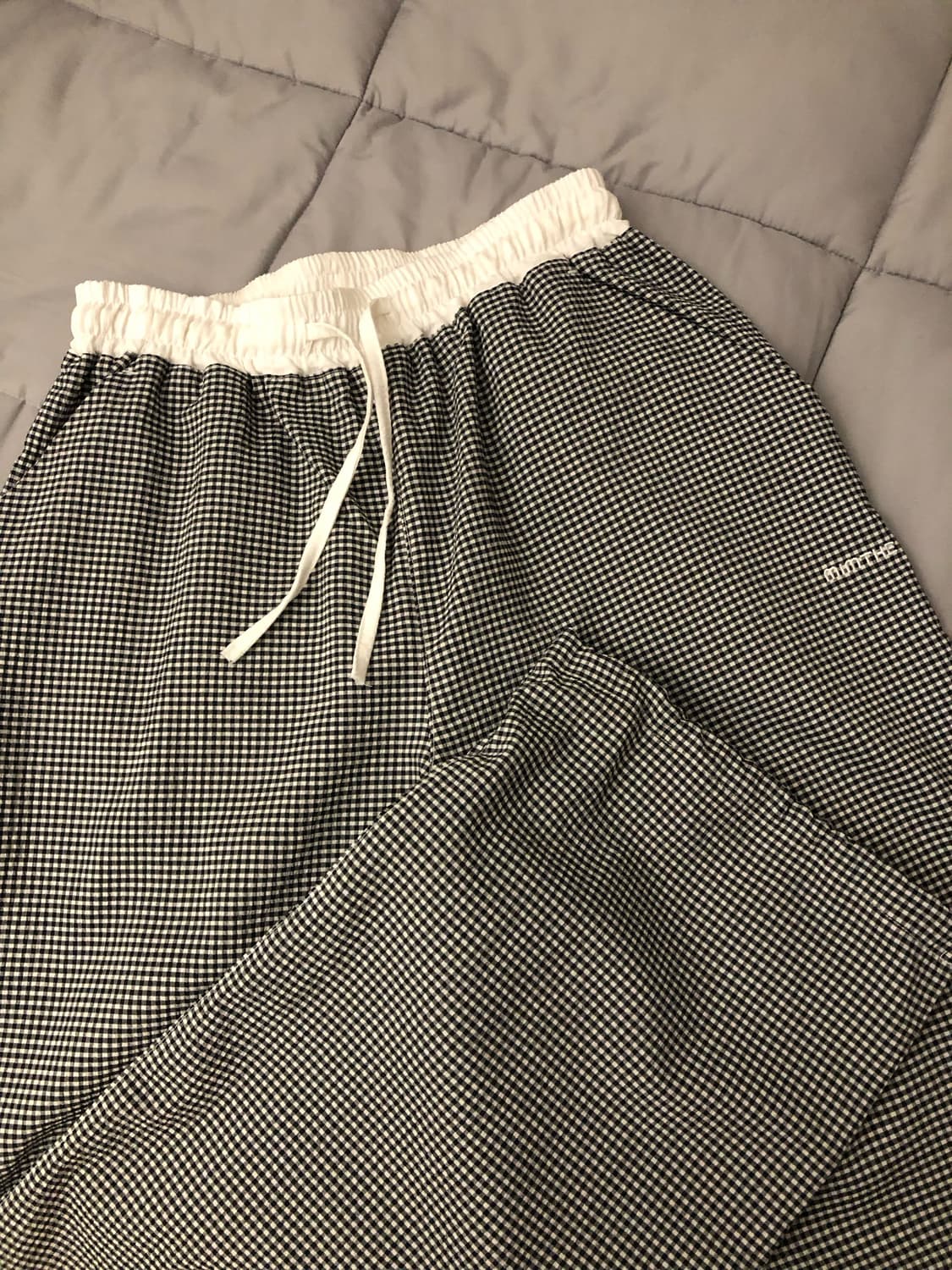 밈더워드로브 로고 체크 라운지 팬츠 상품이미지4