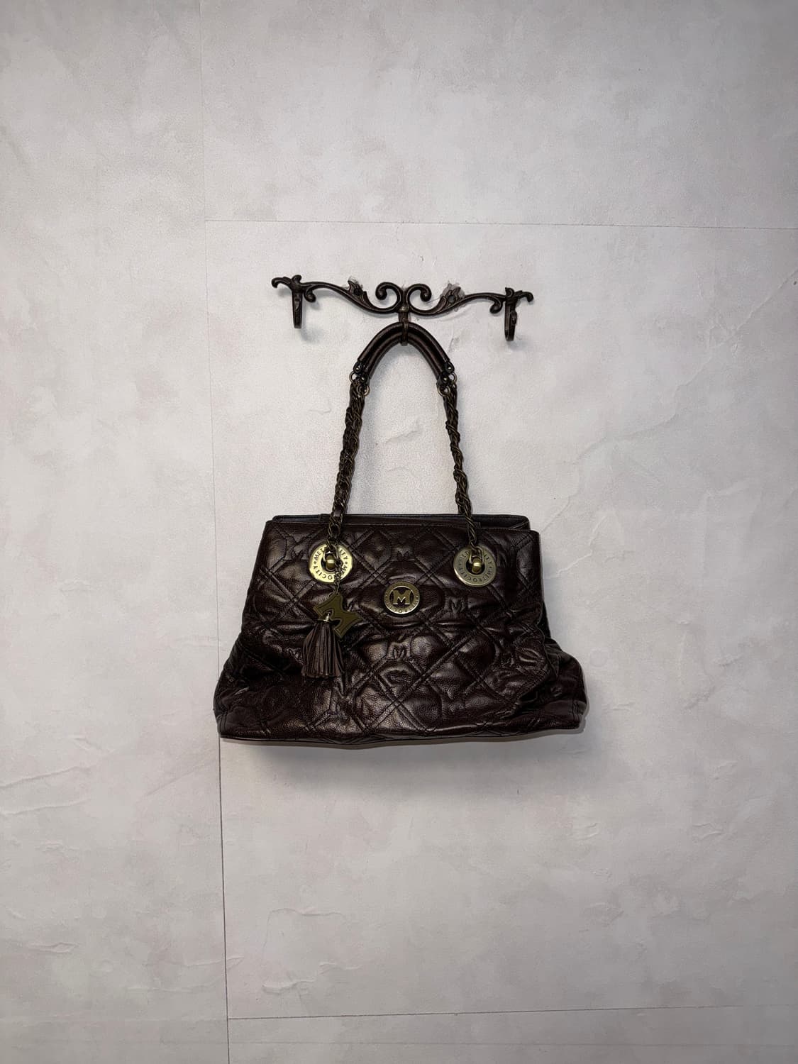 Metro City brown diamond quilting 체인 숄더백 상품이미지1