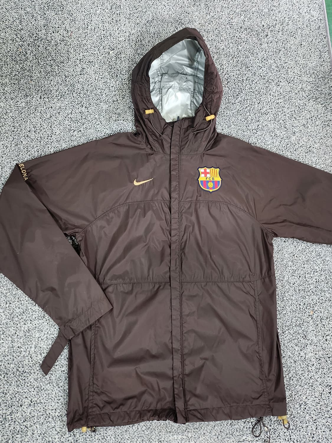 //나이키 바르셀로나 초코 브라운 후드 바람막이 S 상품이미지4