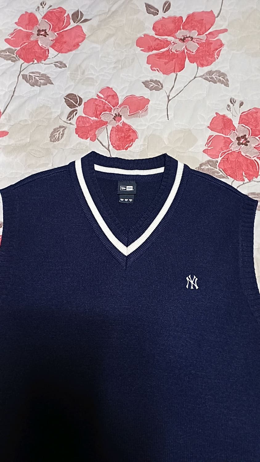 뉴에라 뉴욕 니트조끼 110 가슴59 기장75 상품이미지2