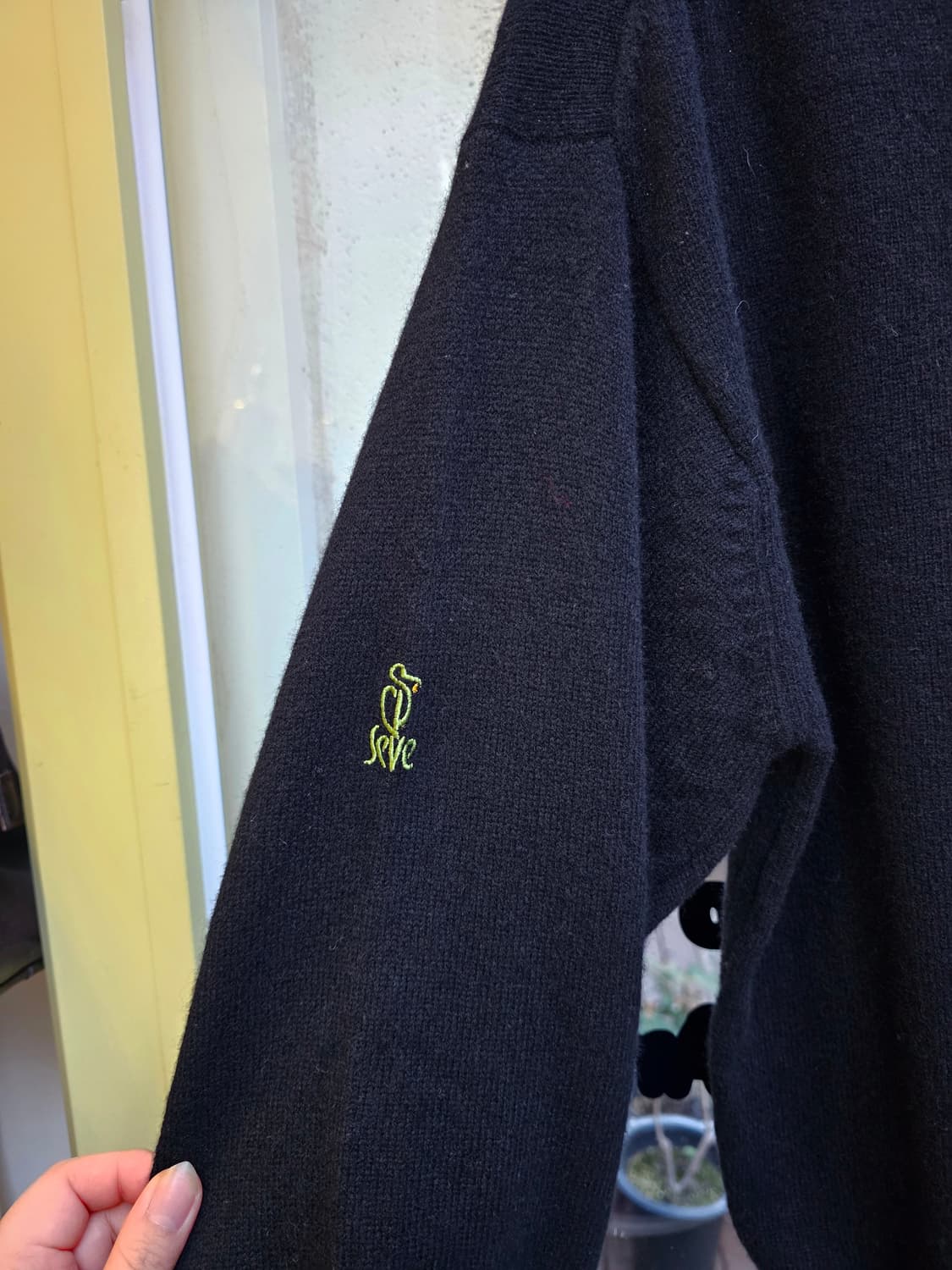 Seve Ballesteros 블랙 골프 자수 니트 상품이미지6