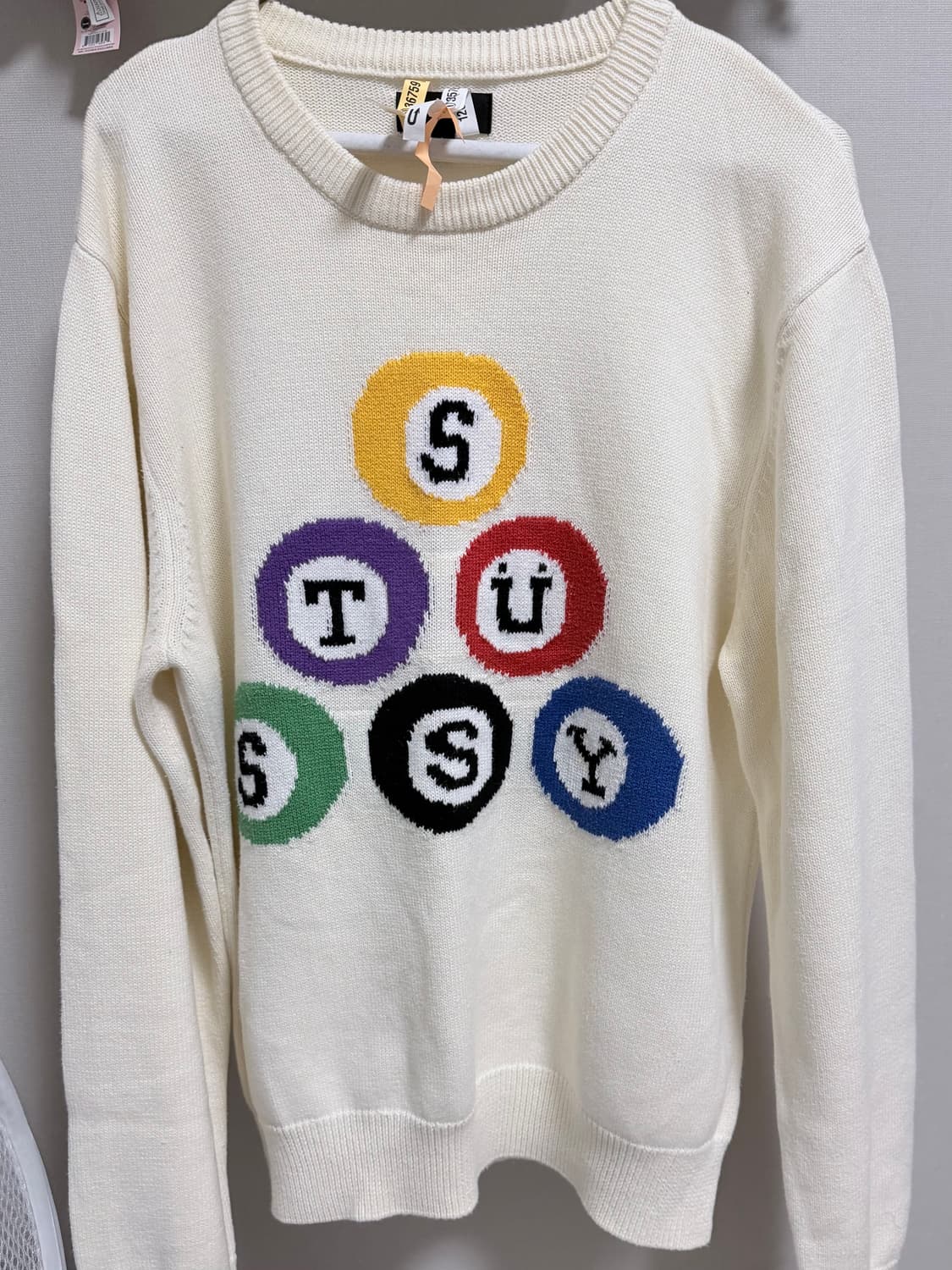 스투시 빌리아드 스웨터 내츄럴 상품이미지2