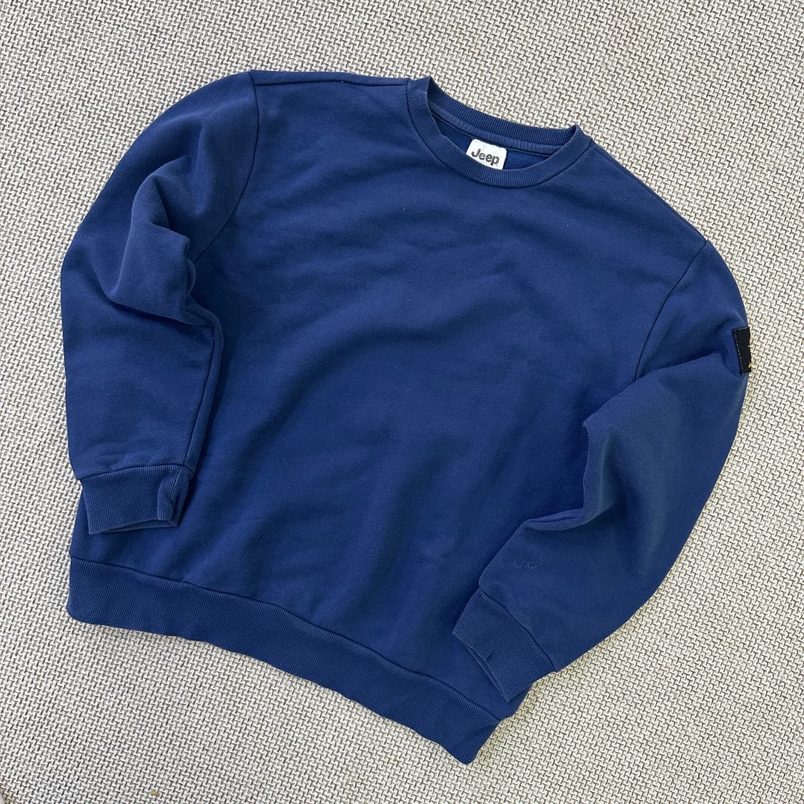 S 지프 크루넥 네이비 맨투맨 0423D 상품이미지1