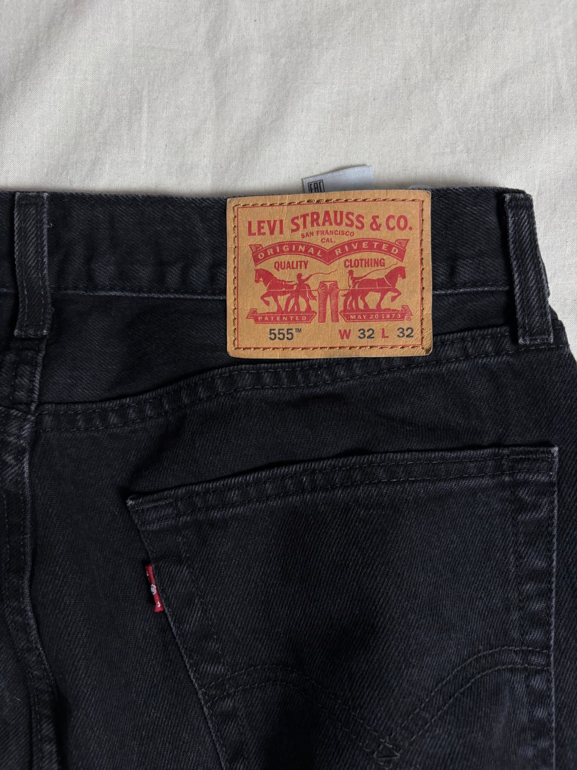 Levi's 리바이스 555 블랙 데님 팬츠 W32  상품이미지3