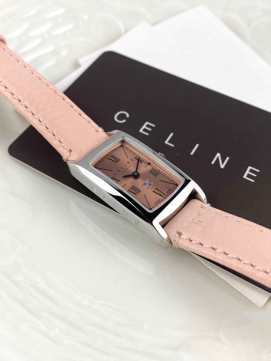  [FULL SET]CELINE lady pink square watch 상품이미지1