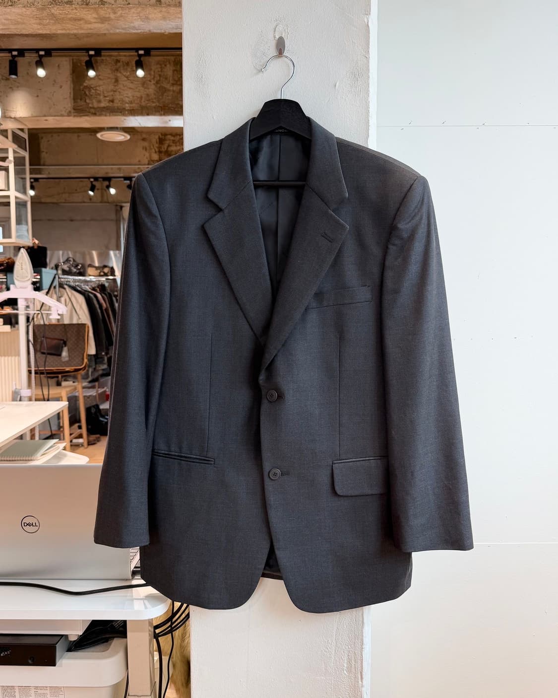 발렌시아가 차콜 2b 블레이저 자켓  상품이미지2