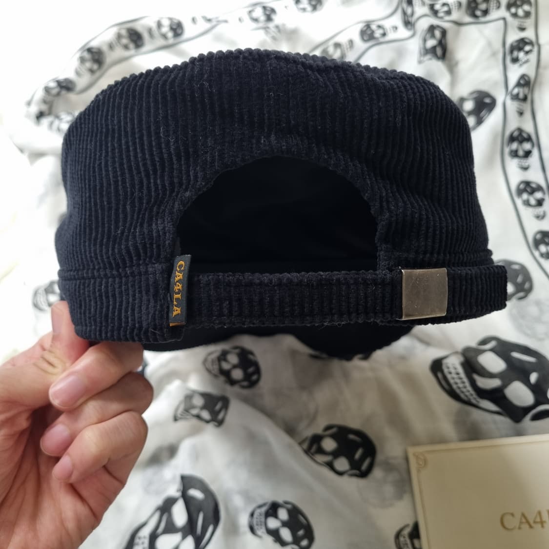 CA4LA 코듀로이 워크캡 블랙 상품이미지4