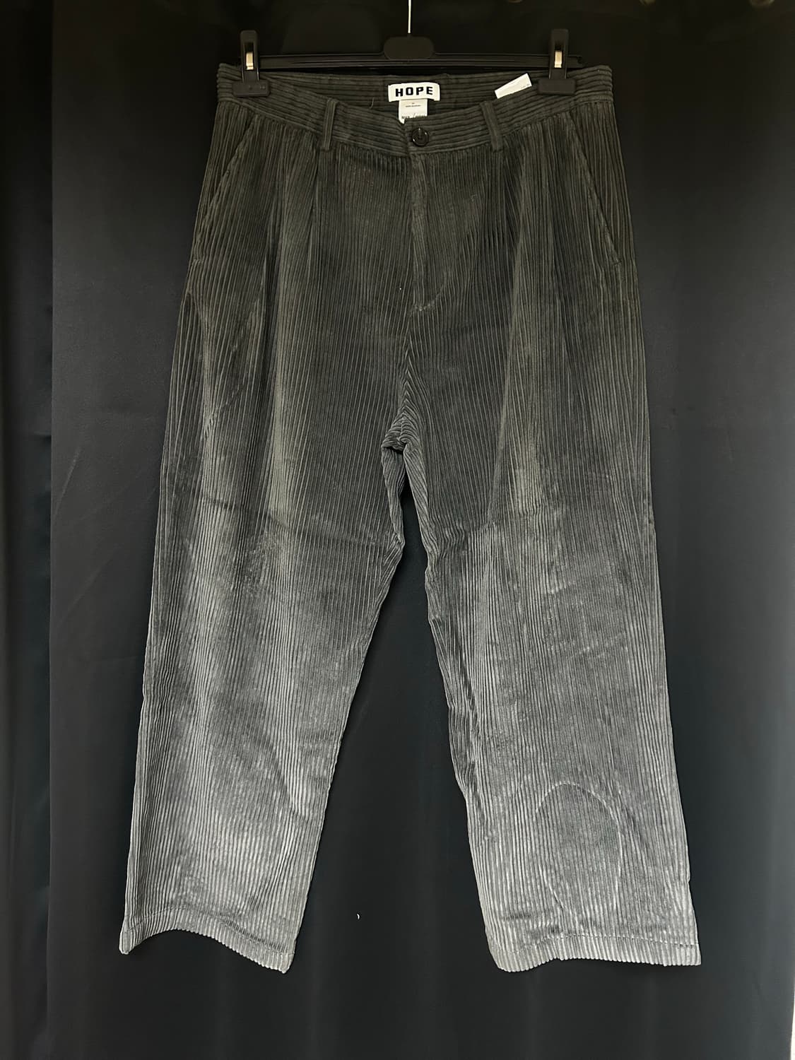 호프 그레이 코듀로이 트라우져 상품이미지1