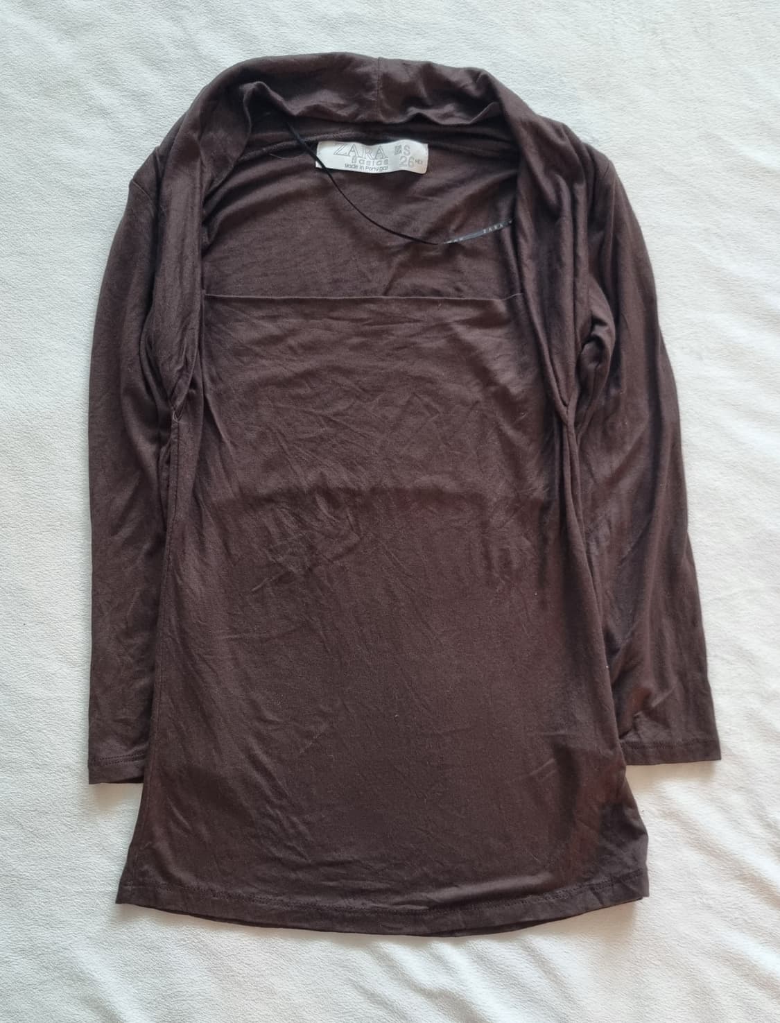 빈티지 히피 에스닉 오리엔탈 브라운 딱붙핏 탑 상품이미지1