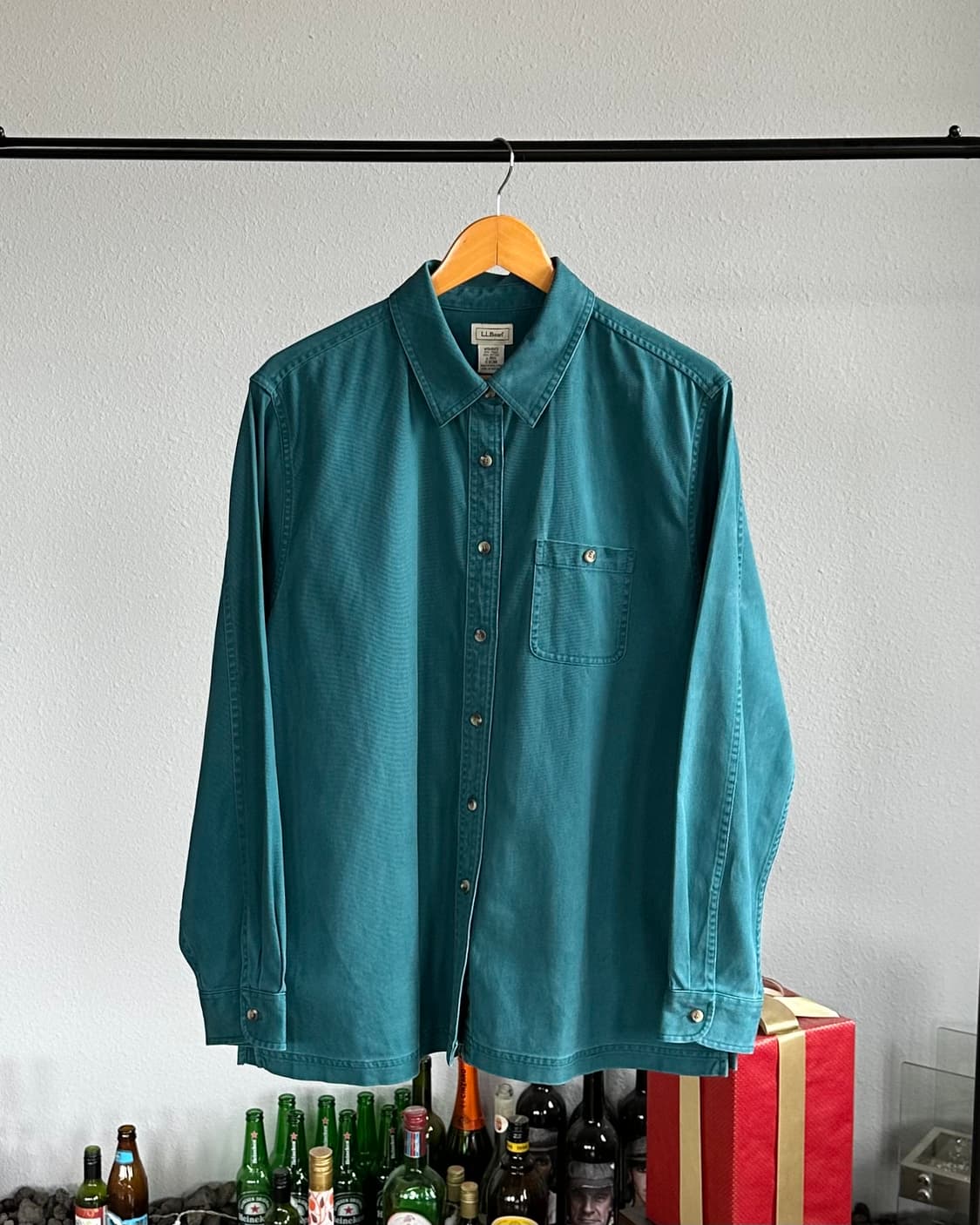 [L](새상품)L.L.Bean 엘엘빈 오버핏 여성 워크 셔츠 상품이미지1