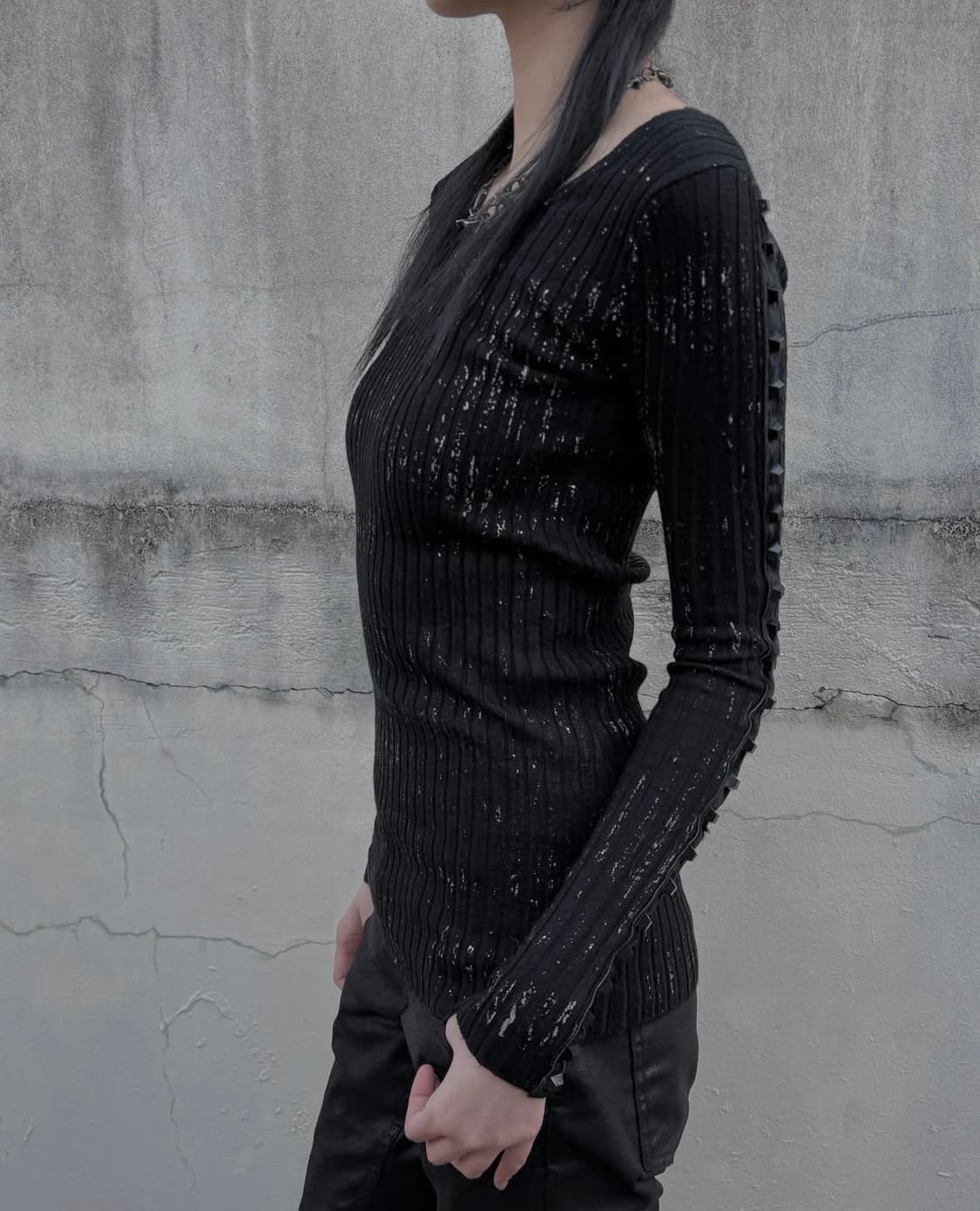 Stud Line Gliter Top 상품이미지2