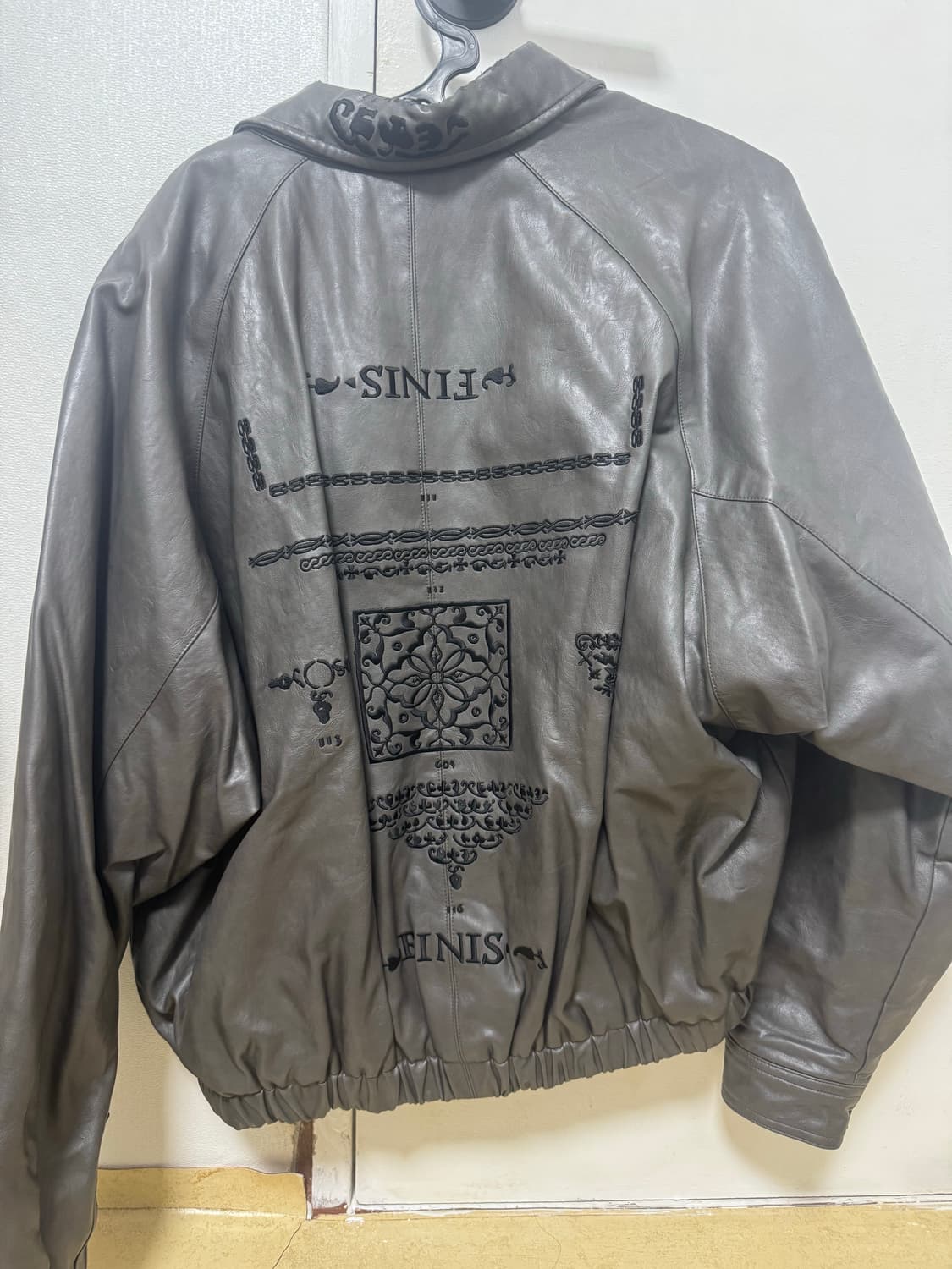 604서비스 레더봄버자켓 상품이미지1