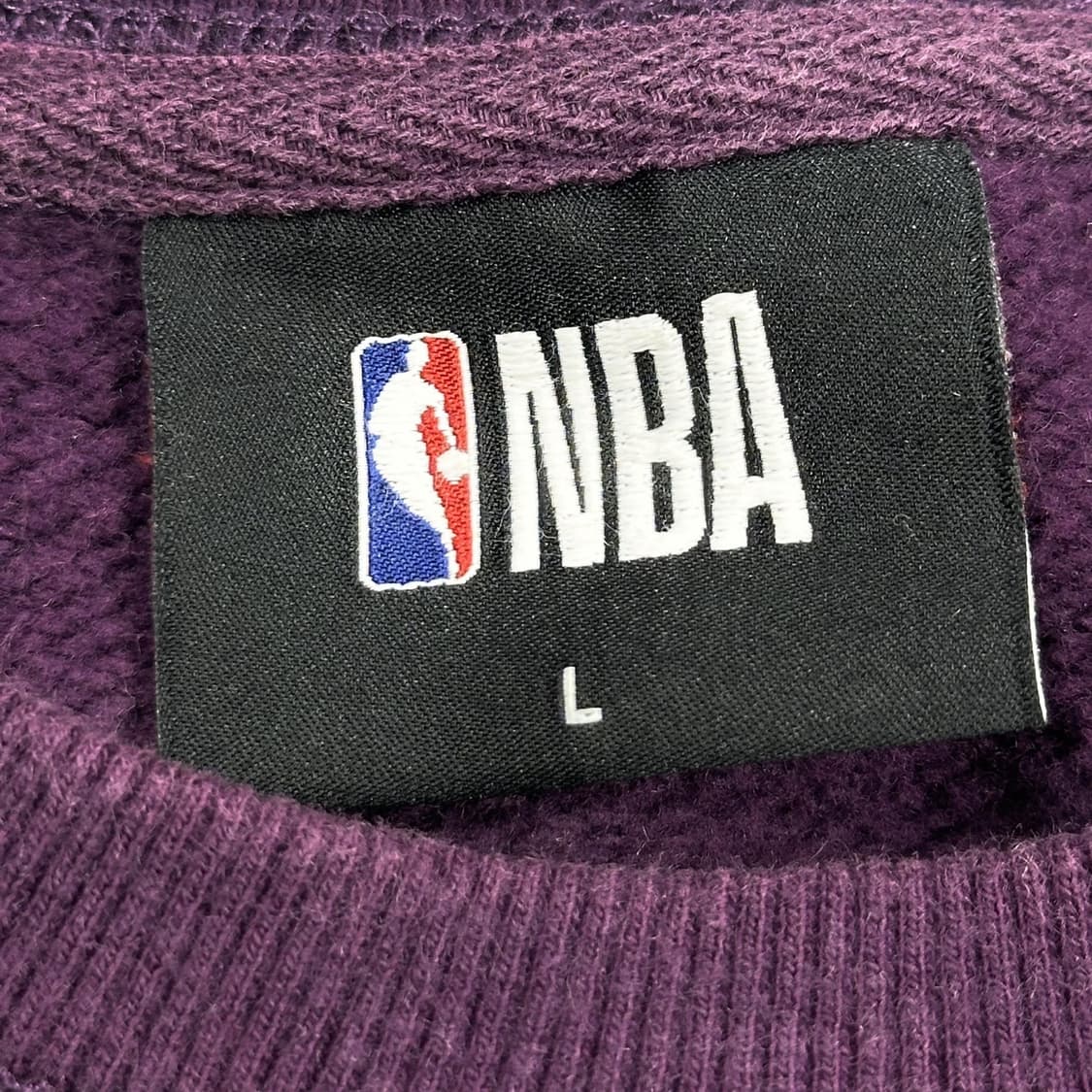 NBA 스몰 자수 로고 퍼플 맨투맨 (L) 상품이미지5