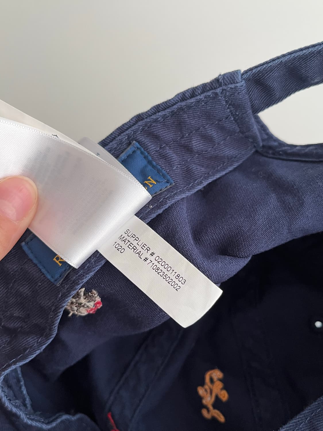 F) 폴로 랄프로렌 자수 캡 모자 네이비 상품이미지7