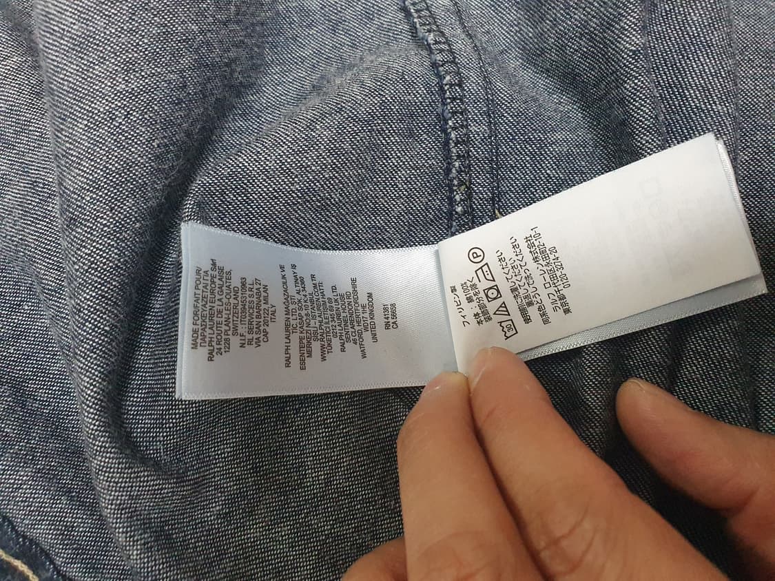 [XL] RRL 데님 웨스턴셔츠 택사이즈XXL 수선제품 상품이미지8