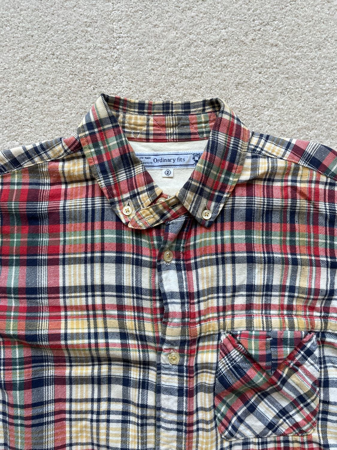 Ordinary fits 체크패턴 셔츠 (95-100) 상품이미지5