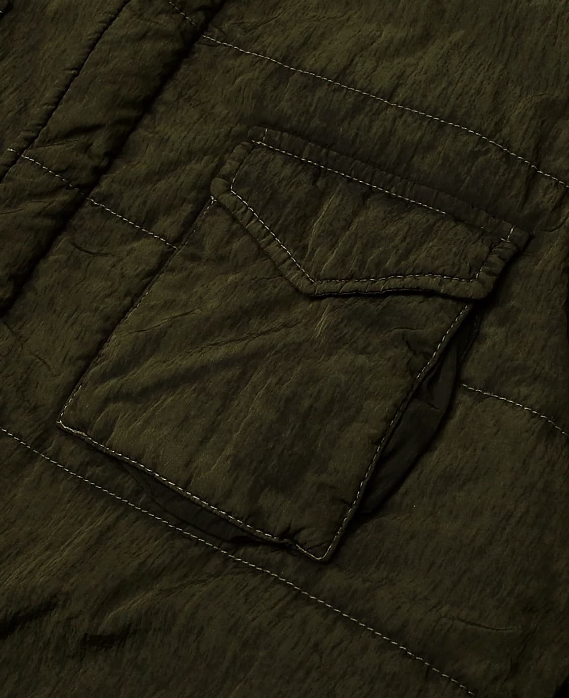 헤보 [Hevo] 올리브 그린 나일론 밀리터리 필드자켓 스톤아일랜드 원단 상품이미지5
