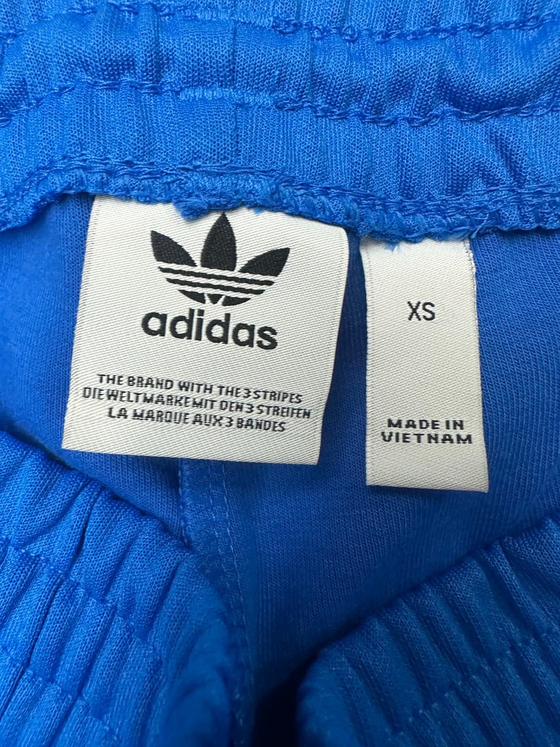 아디다스 3선 트랙 팬츠 XS 블루 새상품 상품이미지4