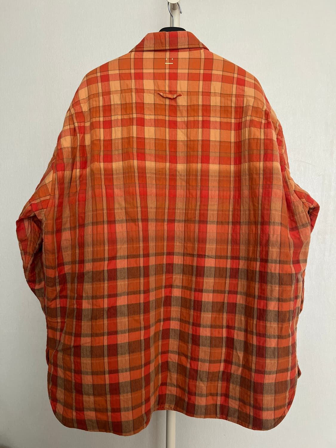 Acne Studios 페이스 패치 퀼팅 체크 셔츠 재킷 XL 상품이미지8