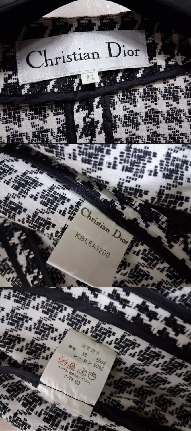 크리스찬 디올 숏쟈켓 하운드투스체크 숏쟈켓 춘추 슬림하게77 통66 상품이미지7