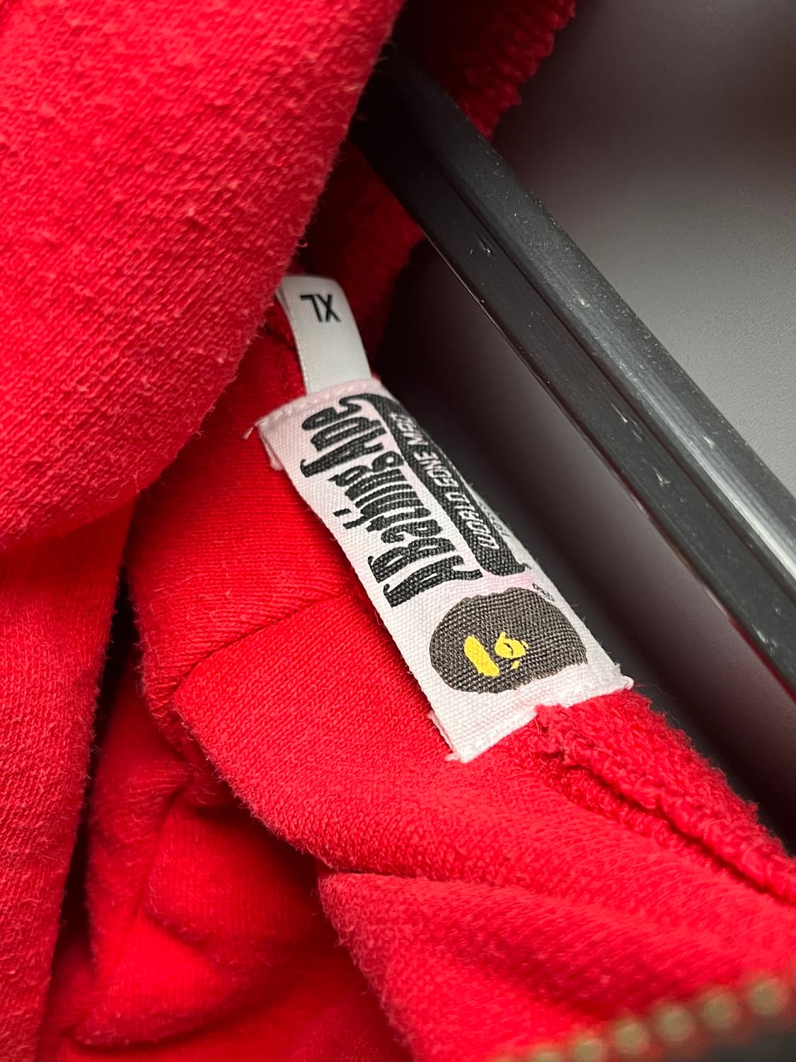 베이프 레드 적계 반카모 샤크 후드집업 상품이미지3