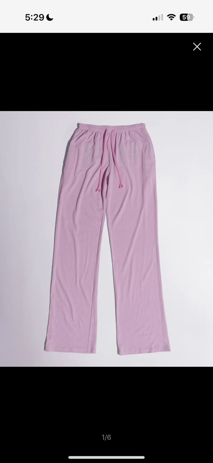 스컬프터 Wing Linen Like Sweatpants Pink 상품이미지1