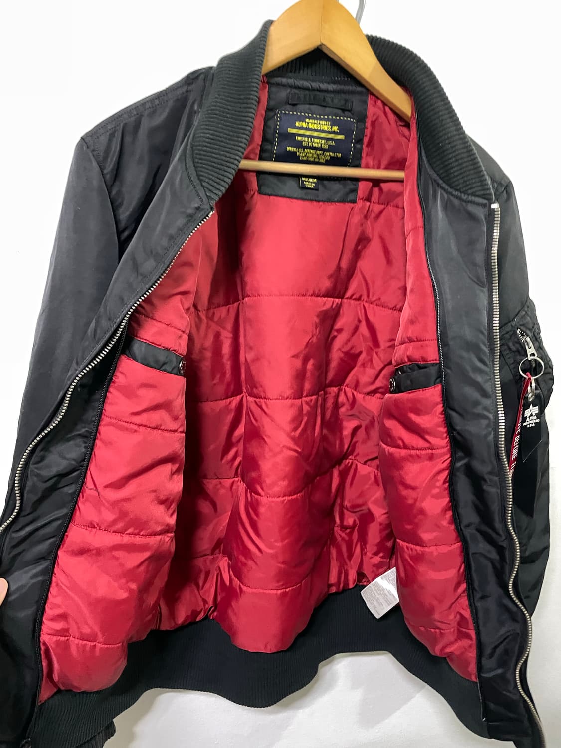 알파인더스트리 MA-1 블루종 봄버 자켓 넉넉 100 사이즈 상품이미지6