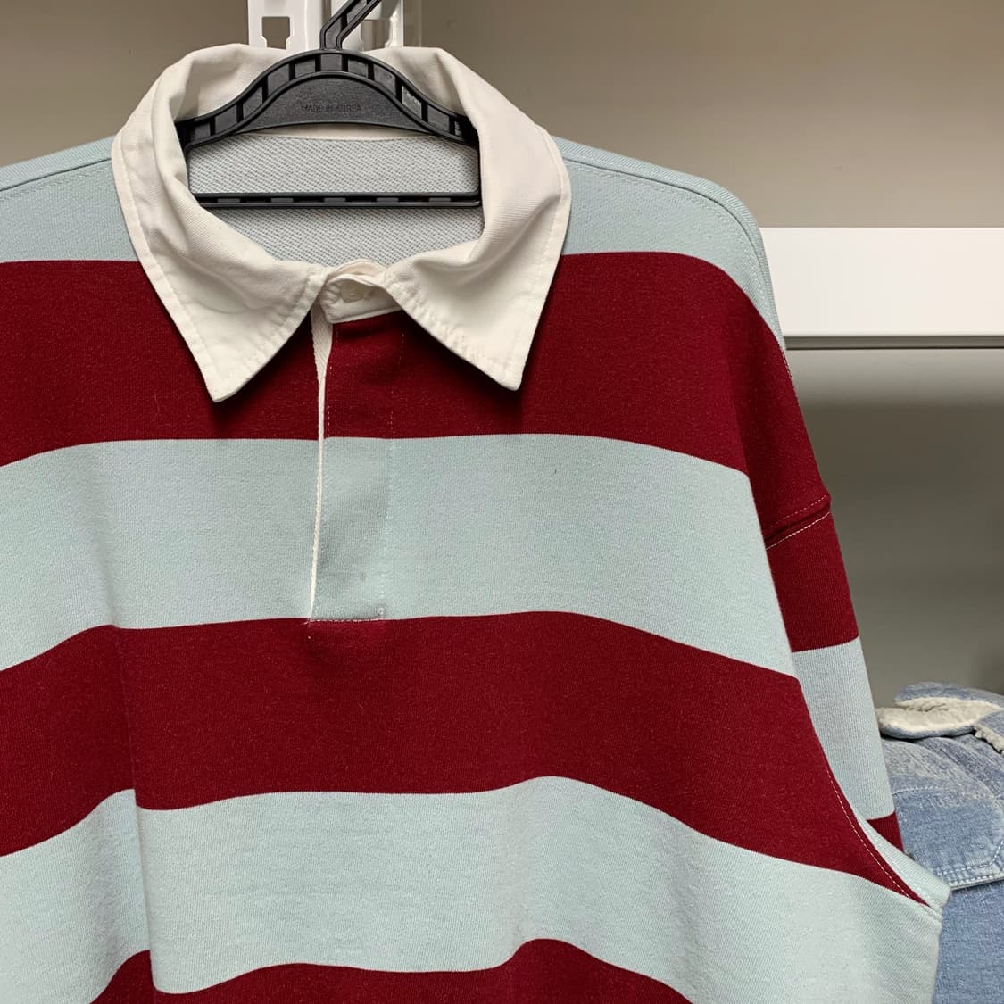 [L] VTG 블록스트라이프 럭비 스웻셔츠 상품이미지1