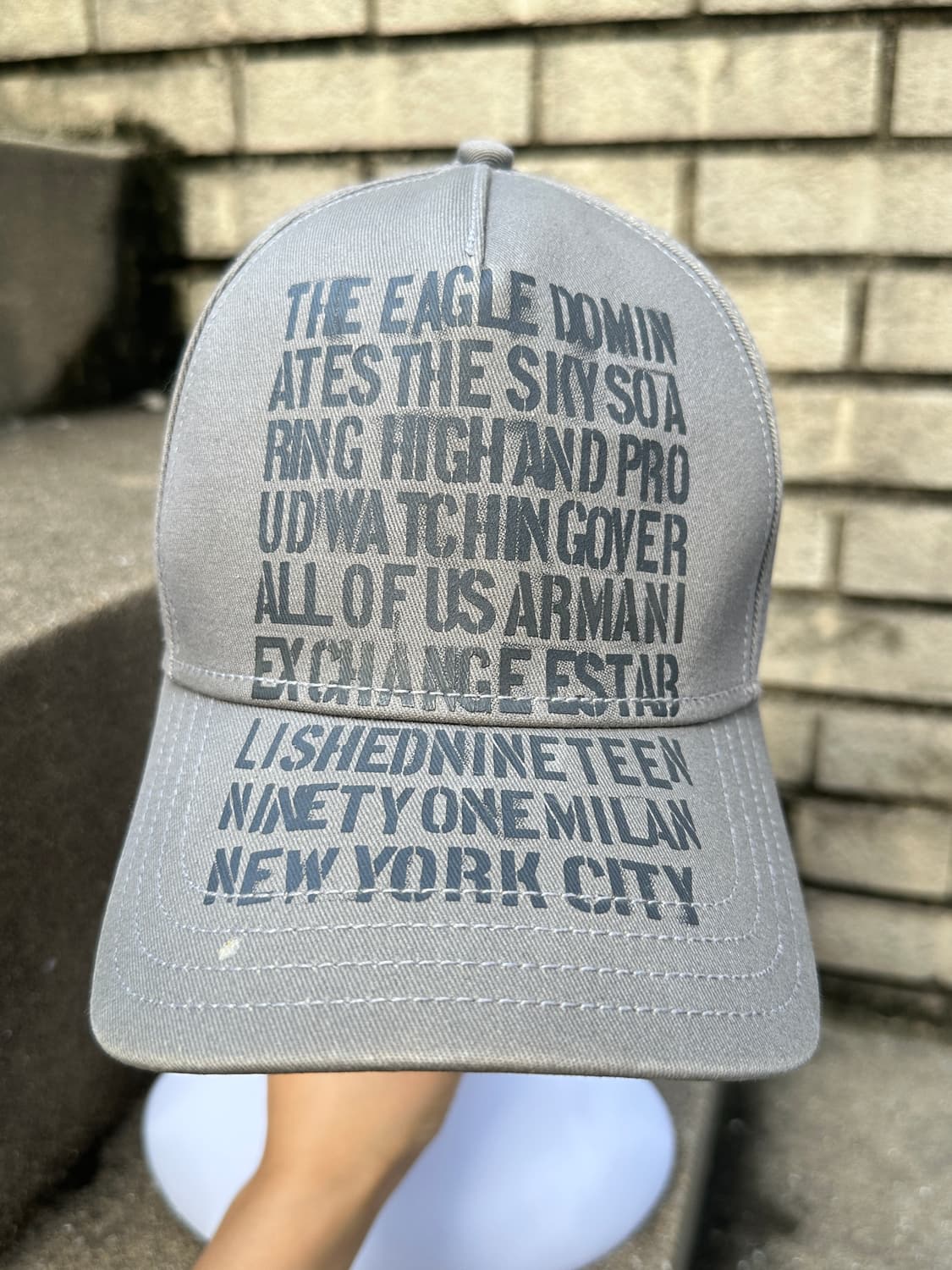 ARMANI EXCHANGE logo typography cap 상품이미지3