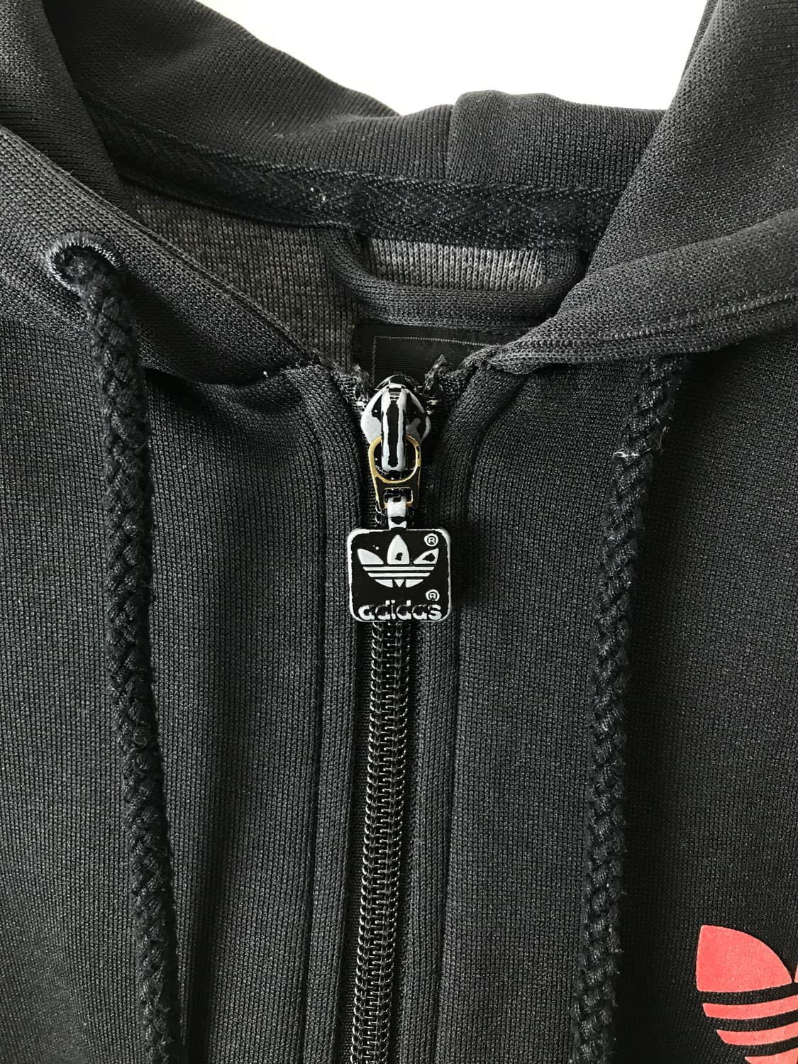 Adidas Black Red Hooded Track Top Jacket 상품이미지8