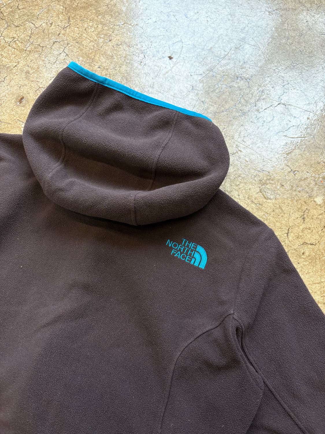 노스페이스 브라운 민트 후드 플리스 상품이미지5