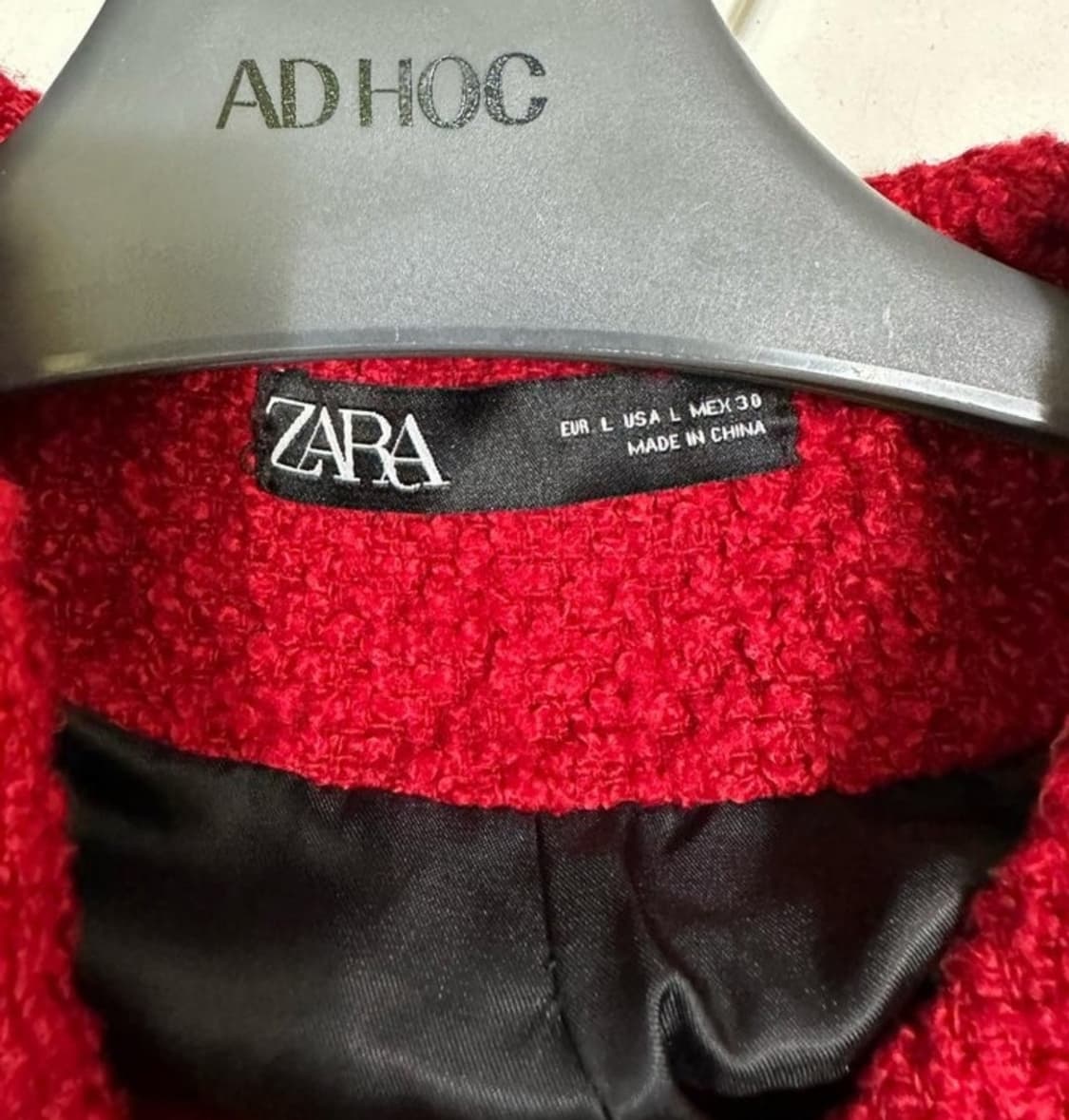 자라 레드트위드자켓 L사이즈 상품이미지6