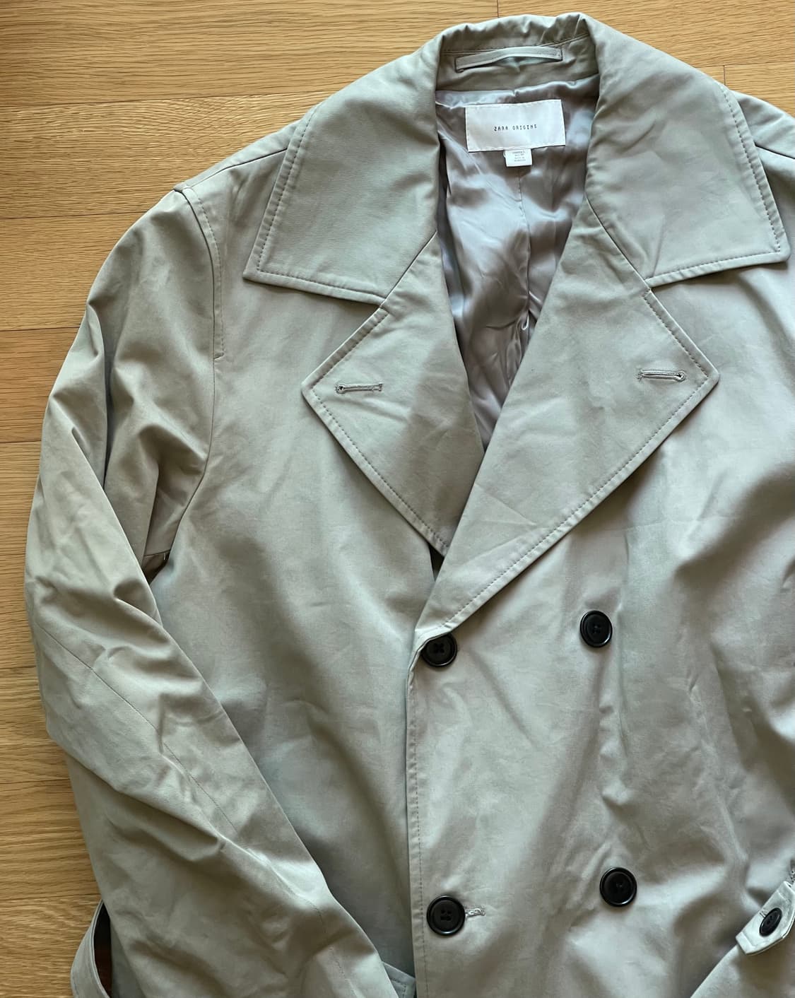 자라 오리진 MANTECO 롱 트렌치 코트 상품이미지5