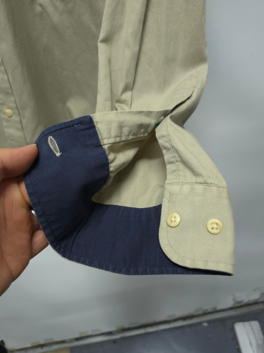 타미힐피거 클래식 베이지 버튼다운 셔츠(110) 상품이미지10