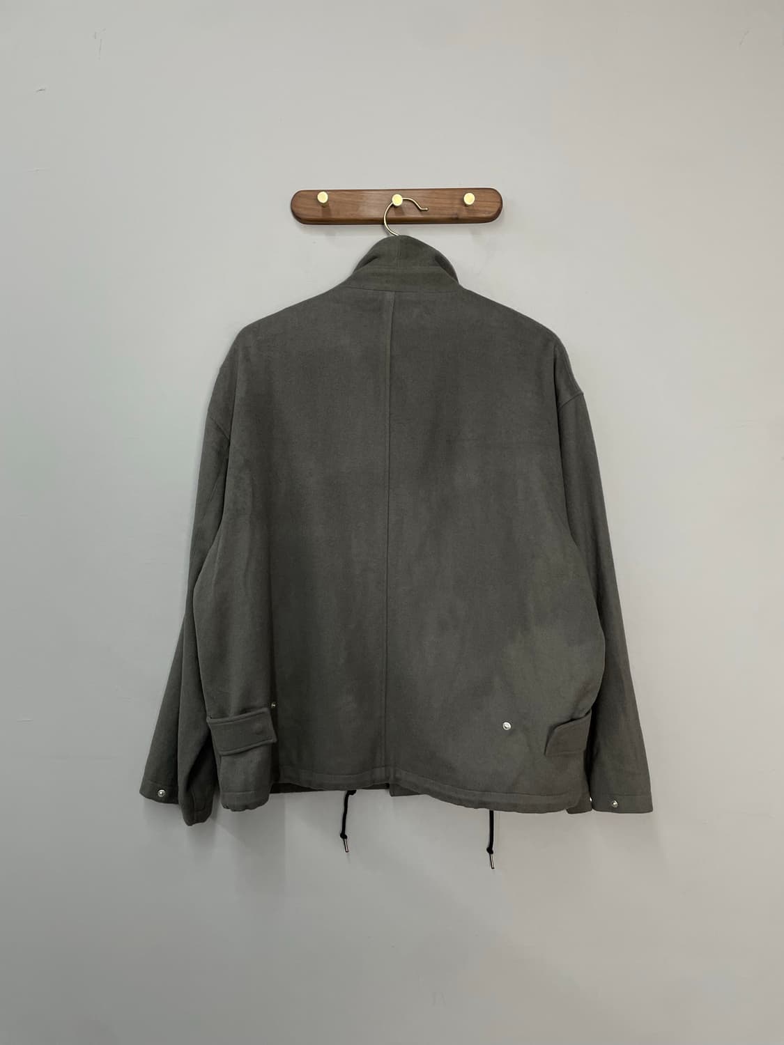 해칭룸 울 애쉬브라운 하프코트 H2122 상품이미지4