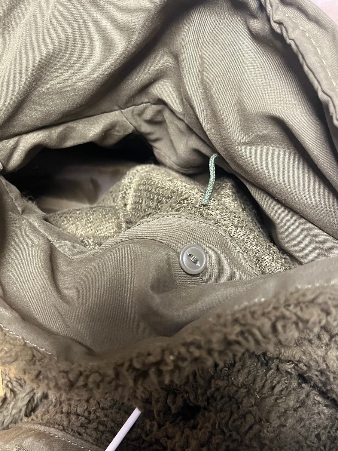 SLY military 퍼 카키 점퍼  상품이미지3