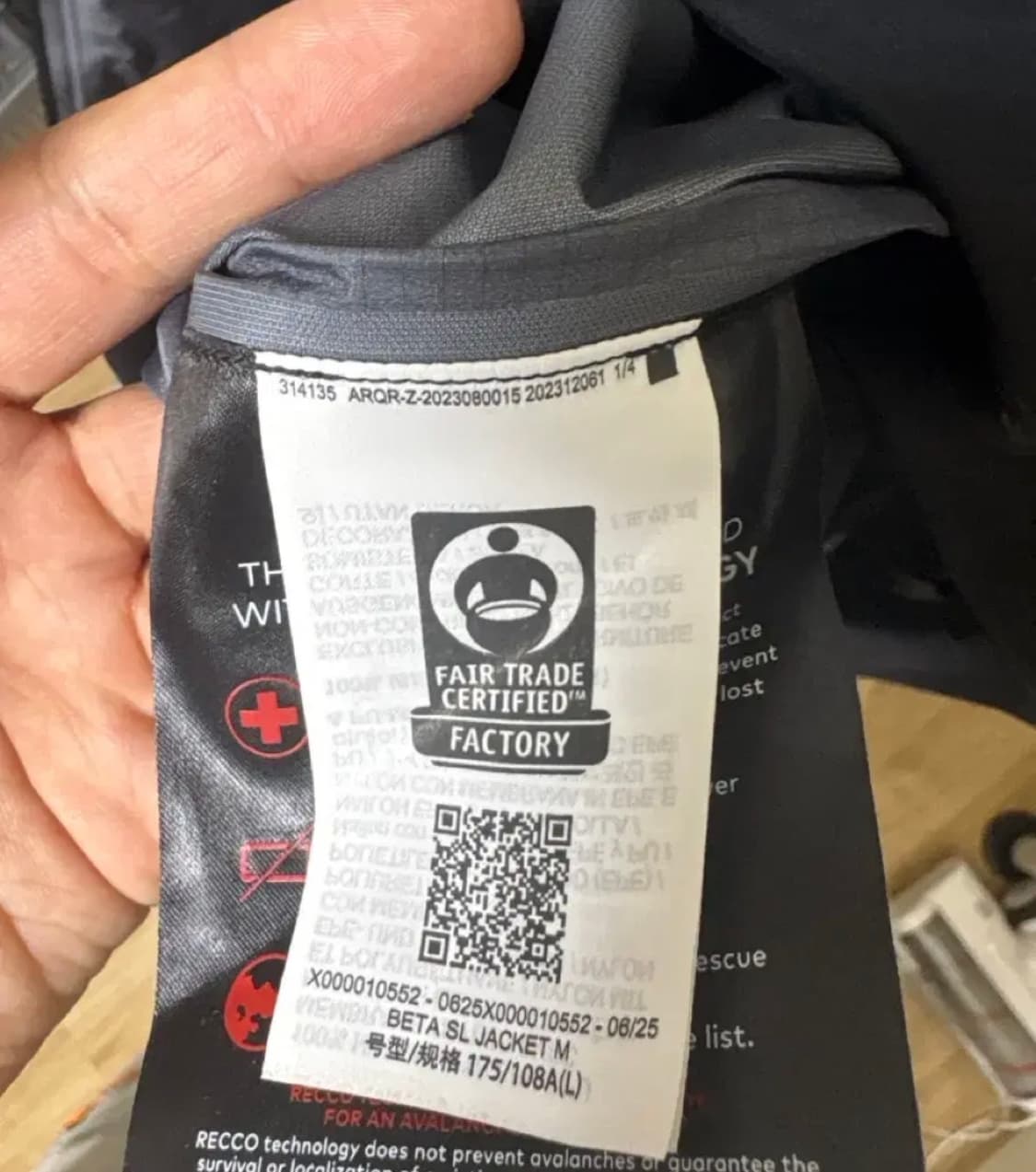 아크테릭스 베타 sl L 사이즈 25년 6월제조 상품이미지2