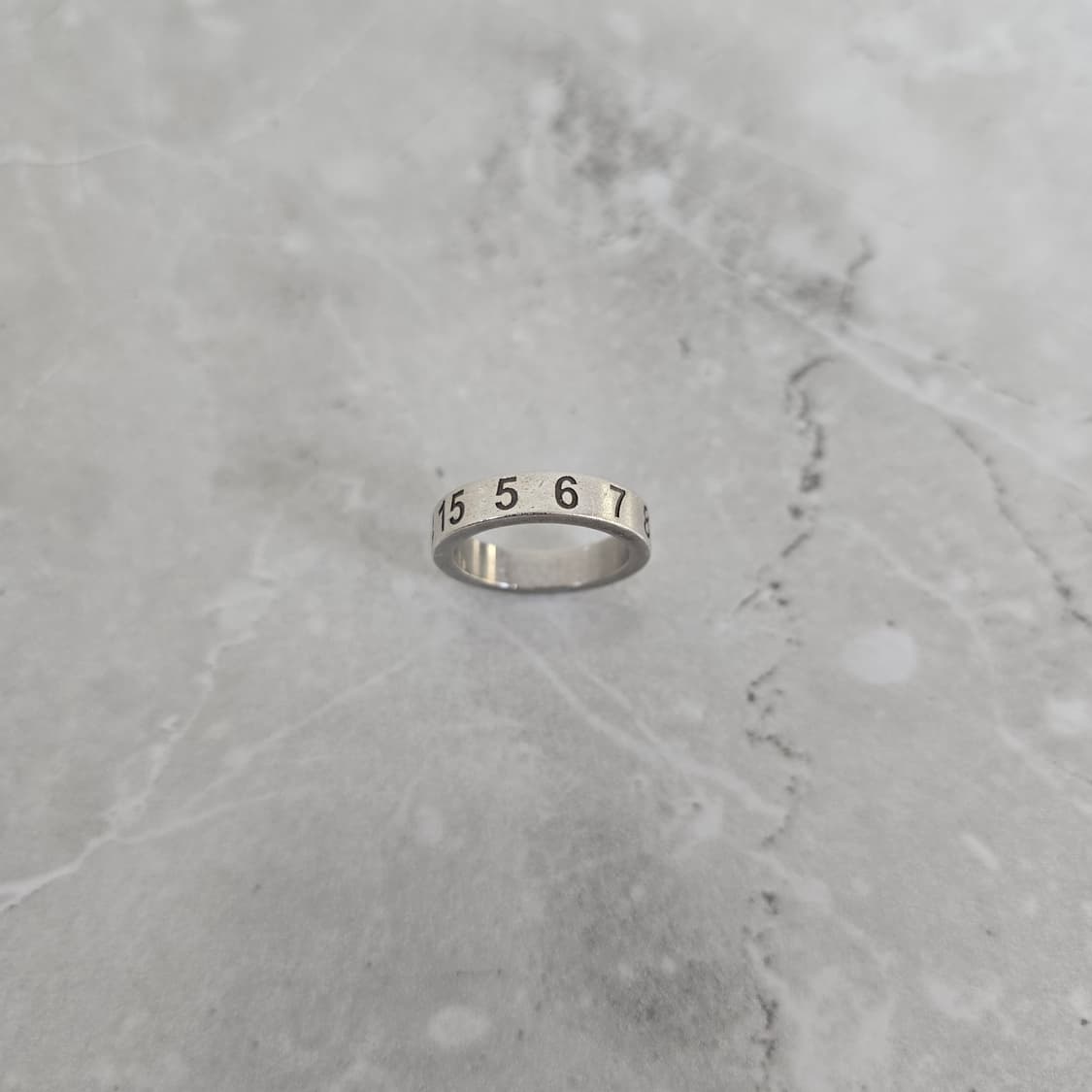 메종 마르지엘라 뉴메리컬 실버 넘버 링 반지 8호 판매 상품이미지4