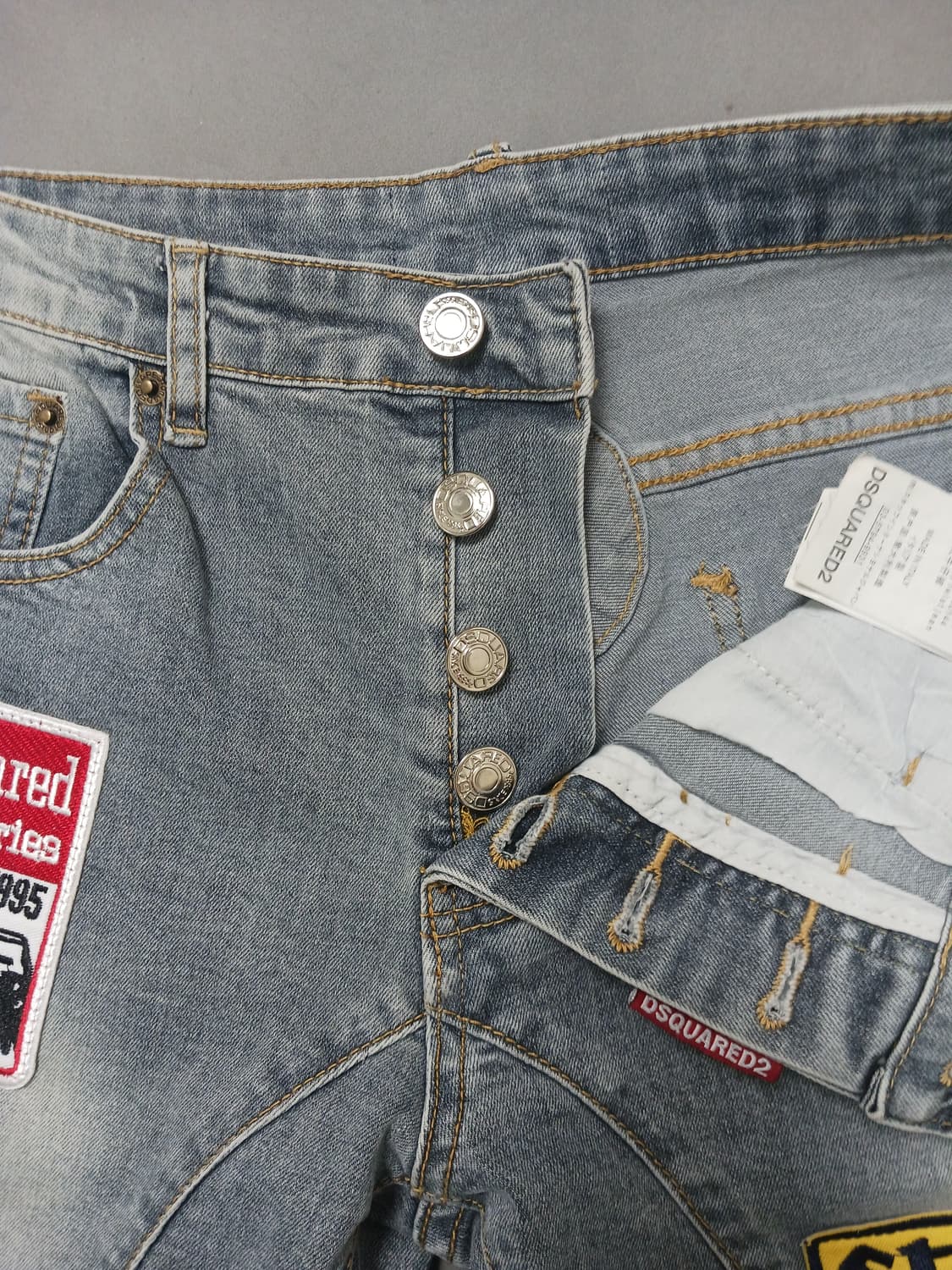 [32] 디스퀘어드2 자수패치 타이디바이커진 청바지 상품이미지6