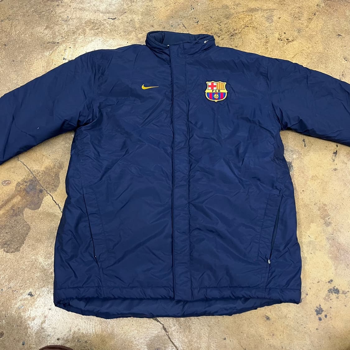 [정품/L] 나이키 FC 바르셀로나 벤치 패딩 자켓 b16 상품이미지3