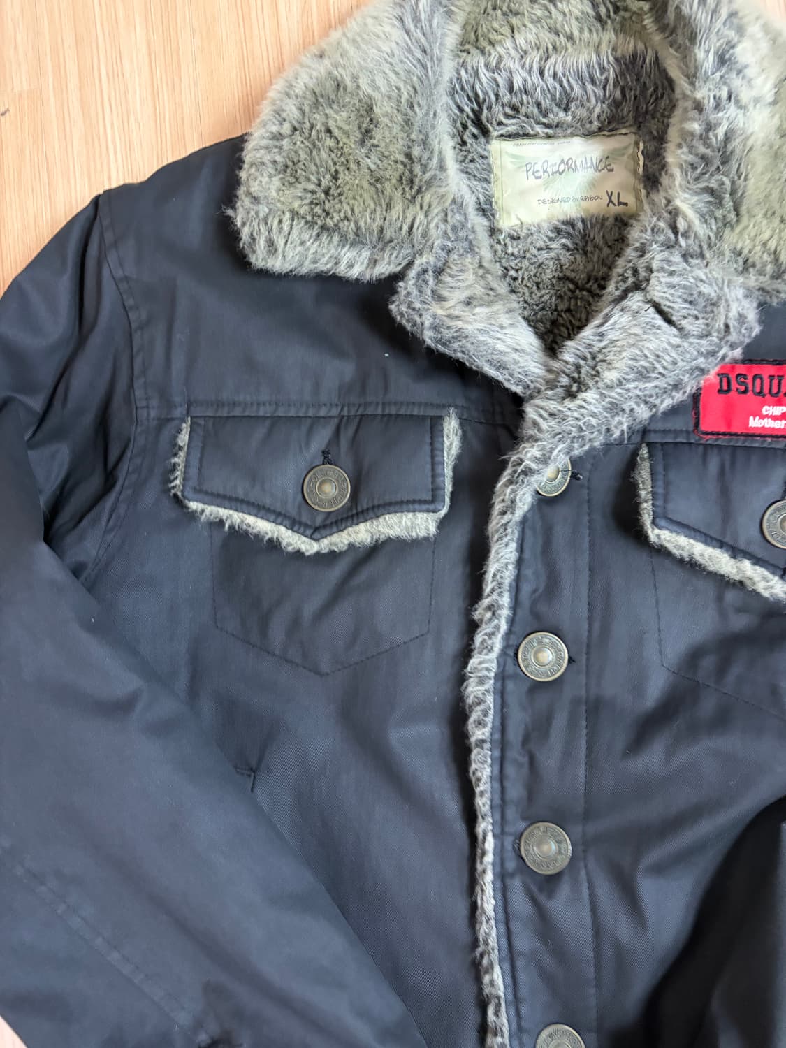 디스퀘어드 시어링 무스탕 자켓 상품이미지6