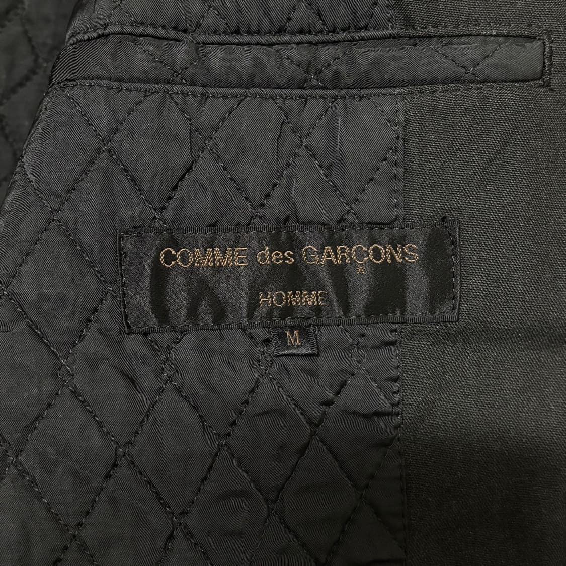 [M] 꼼데가르송 옴므 다나카 옴므 93AW 테일러드 칼라 퀼티드 블루종 상품이미지9