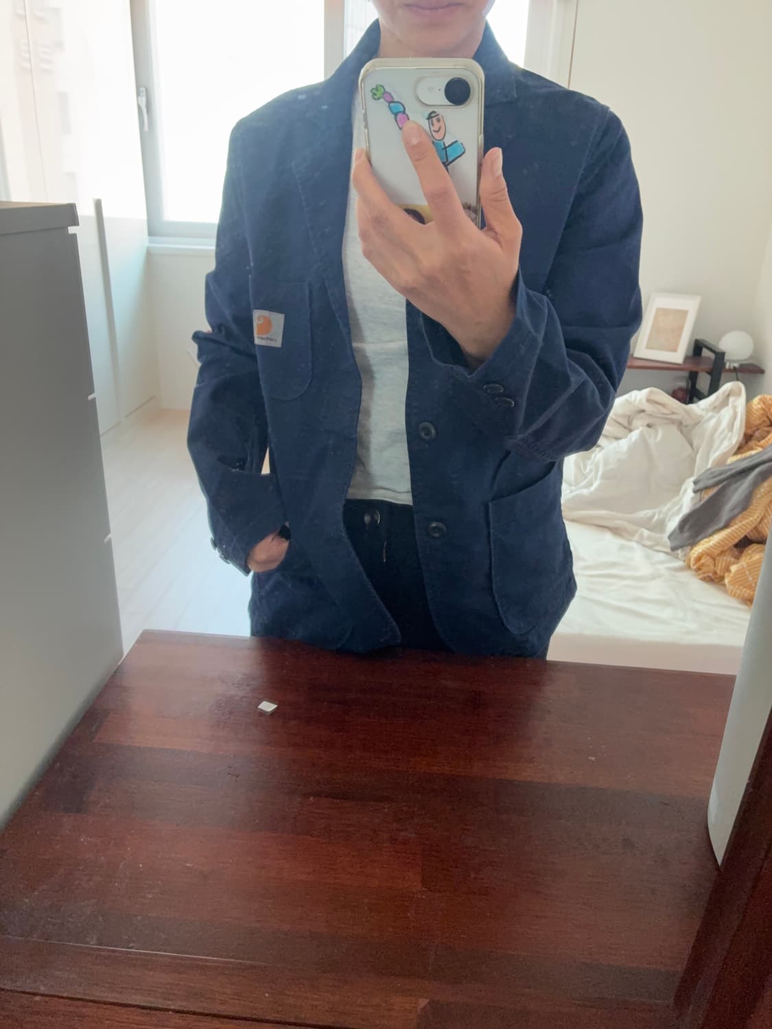 칼하트 파란색 자켓 상품이미지2