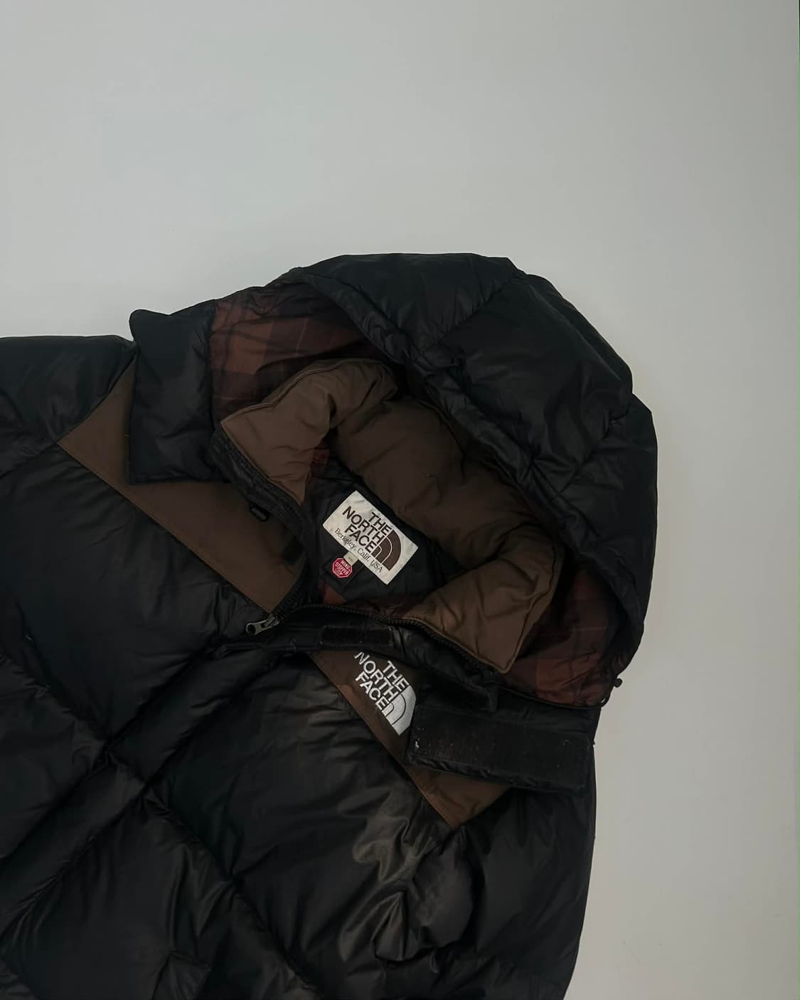 [M] 노스페이스 800필 브라운 다운 후드 푸퍼 패딩 자켓 상품이미지8