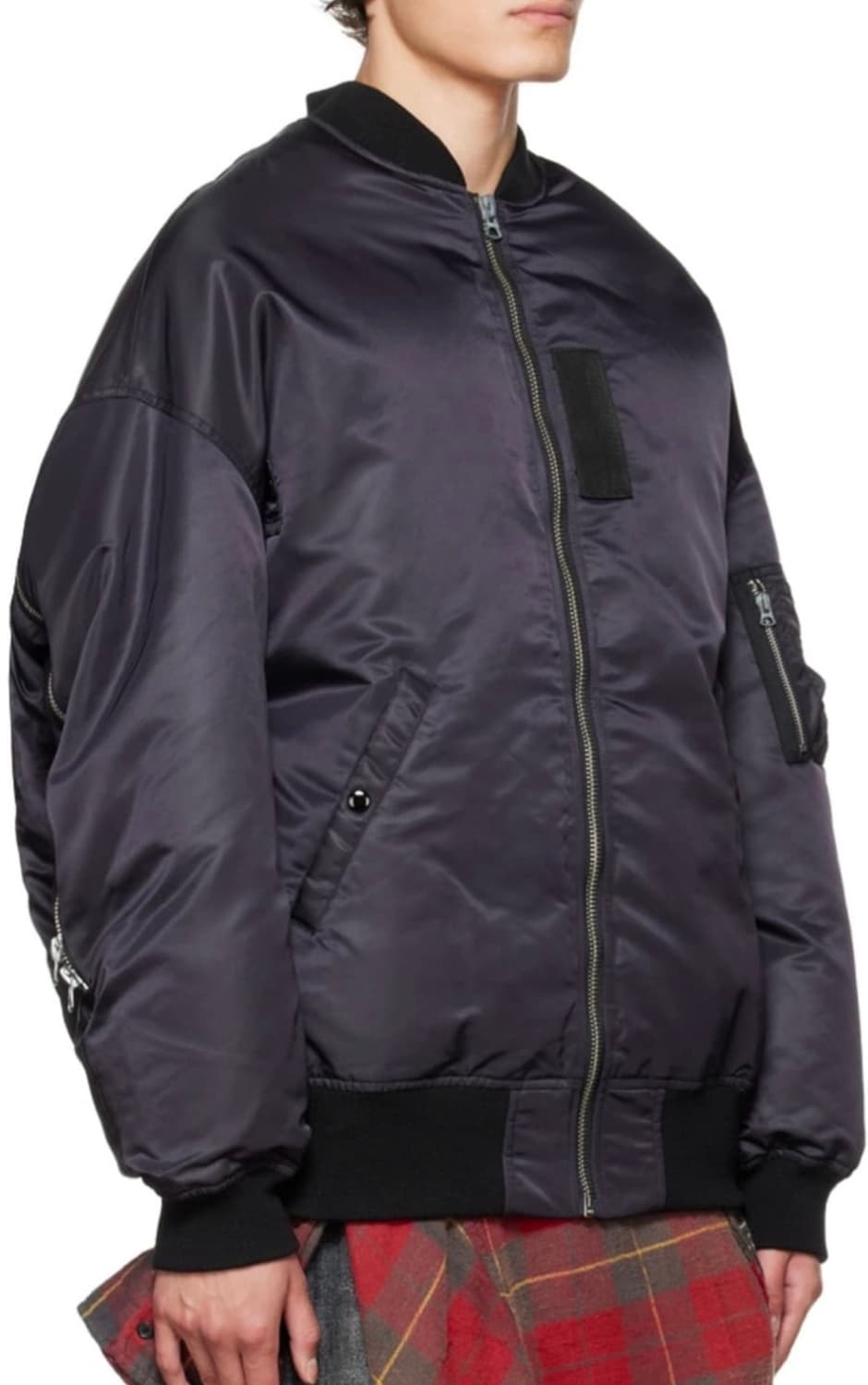 R13 zip out bomber black 알써틴 봄버자켓 상품이미지6